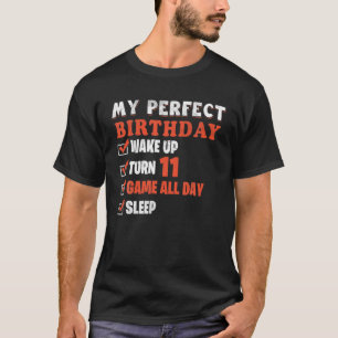 Camiseta Mi Perfecto Juego De Videojuegos De Cumpleaños Fun