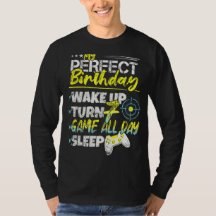 Camiseta Mi perfecto sétimo cumpleaños 7 años de juego de C