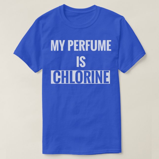 Camiseta Mi perfume es cloro, aeróbic acuático (Diseño del anverso)