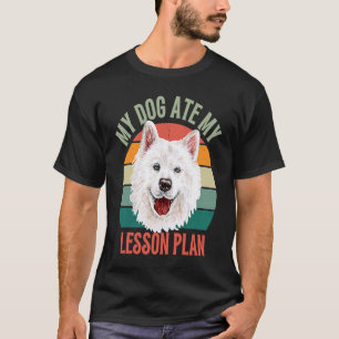Camiseta Mi perro comió mi plan de lección: profesores retr