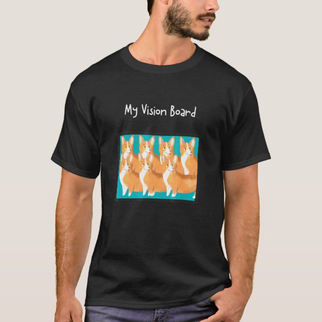 Camiseta Mi perro Corgi de la tabla de visión (Anverso)