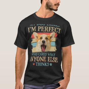 Camiseta Mi perro cree que soy el perfecto estilo retro de