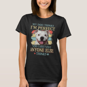 Camiseta Mi perro cree que soy el retro perfecto del Bulldo