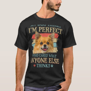 Camiseta Mi perro cree que soy perfecto retro de perro de C