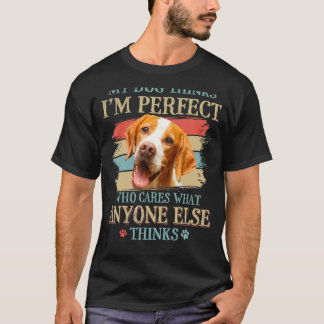 Camiseta Mi perro cree que soy un perfecto retro de perros 