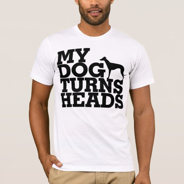 Camiseta Mi perro da vuelta al galgo de las cabezas (Anverso)