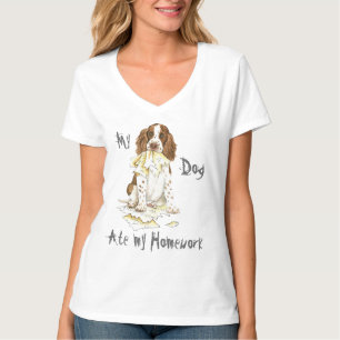 Camiseta Mi perro de aguas de saltador inglés comió mi