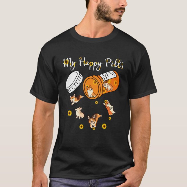 Camiseta Mi Perro de las Pastillas Felices (Anverso)