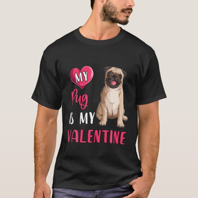 Camiseta Mi Perro De San Valentín Es Mi Perro De Ensueño Ma (Anverso)