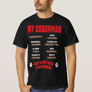 Camiseta Mi perro Doberman obsequia a sus amigos