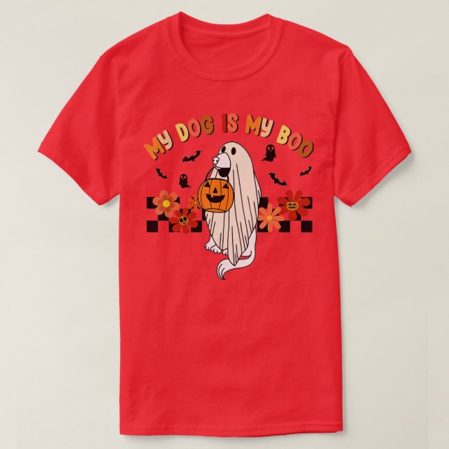 Camiseta Mi Perro Es El Propietario De Un Perro Gracioso Bo (Diseño del anverso)