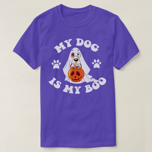 Camiseta Mi Perro Es El Propietario De Un Perro Gracioso Bo (Diseño del anverso)