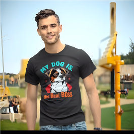Camiseta Mi perro es el verdadero jefe