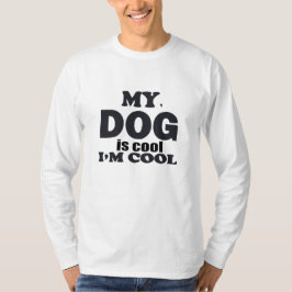 Camiseta Mi perro es genial soy genial tipografía divertida