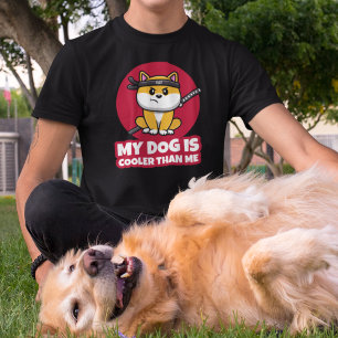 Camiseta Mi perro es más frío que yo, es gracioso Ninja