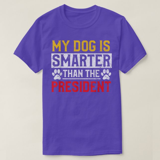 Camiseta Mi Perro Es Más Inteligente Que El Propietario Del (Diseño del anverso)