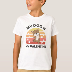 Camiseta Mi Perro Es Mi Amor De San Valentín Cute Perro.