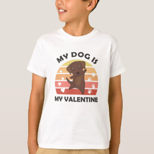 Camiseta Mi Perro Es Mi Amor Valentino Cute Brown Labrador