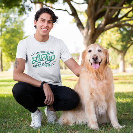 Camiseta Mi perro es mi amuleto de la suerte Día de San Pat