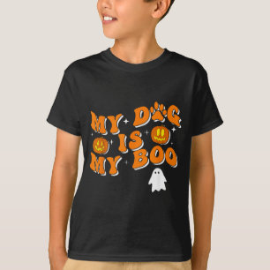 Camiseta Mi perro es mi Boo Groovy Ghost Dog Halloween Dive