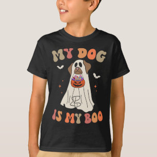 Camiseta Mi Perro Es Mi Fantasma Fantasma Halloween Lover