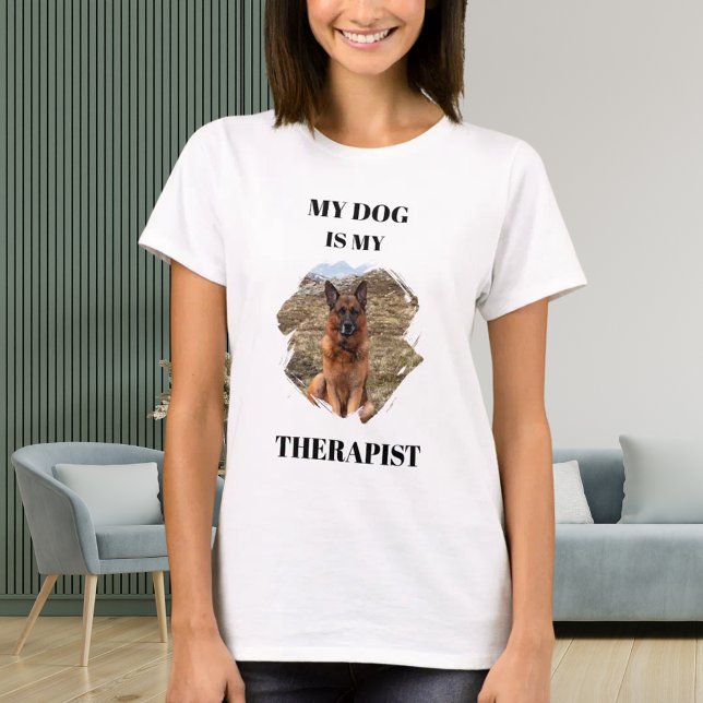 Camiseta Mi perro es mi foto terápica (Subido por el creador)