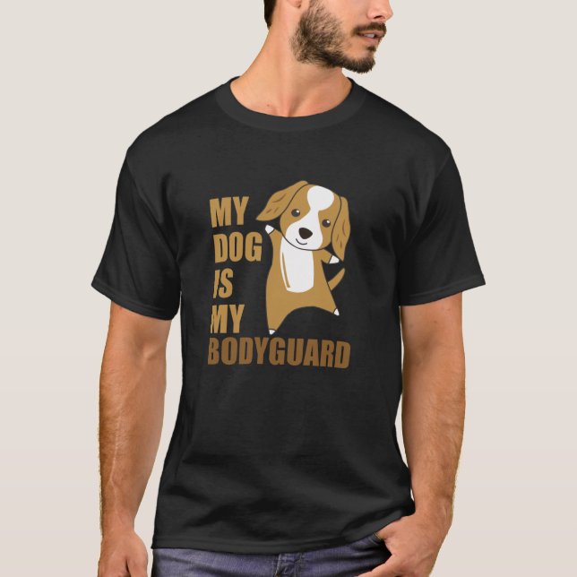 Camiseta Mi Perro Es Mi Guardaespaldas Cocker Spaniel (Anverso)