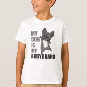 Camiseta Mi perro es mi guardaespaldas perros Bulldoges fra