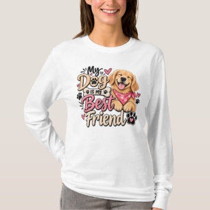 Camiseta Mi perro es mi mejor amigo Perro Lindo