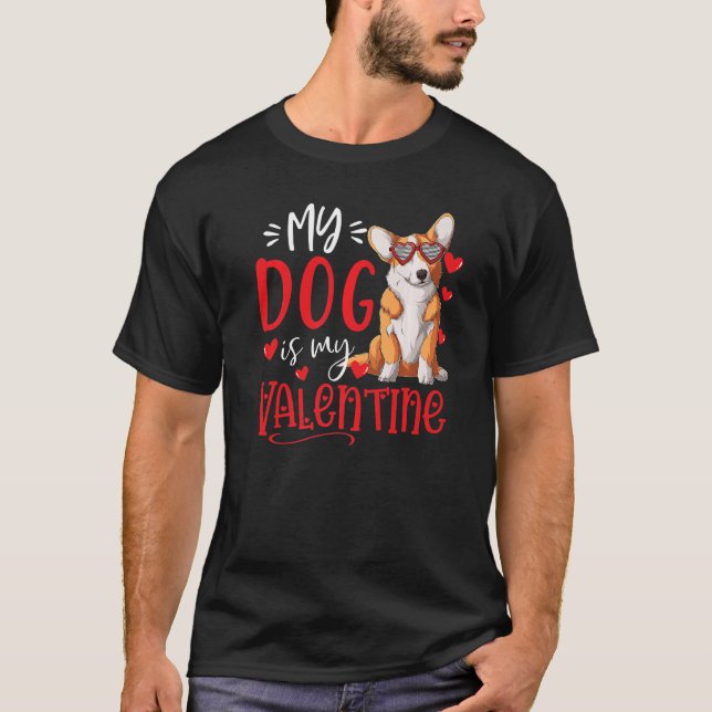 Camiseta Mi Perro Es Mi Perro Día de San Valentín De Valent (Anverso)