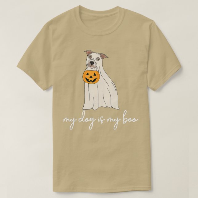 Camiseta Mi Perro Es Mi Perro Gracioso Dueño De Perro Boo G (Diseño del anverso)