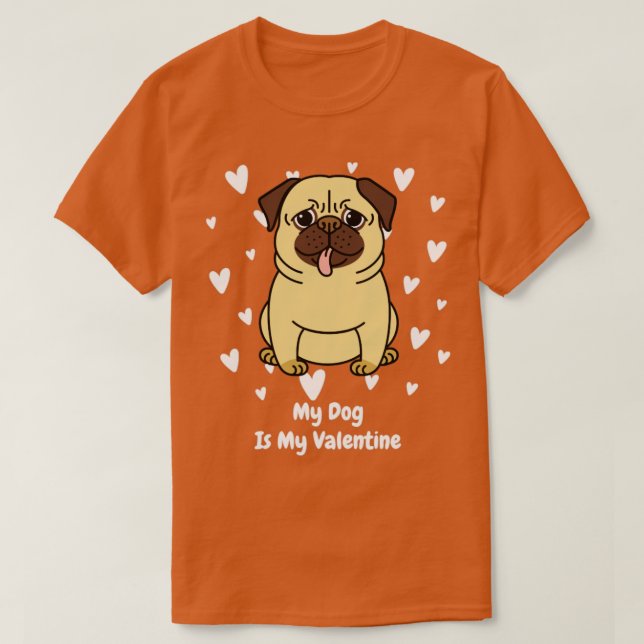Camiseta Mi Perro Es Mi Valentín (Diseño del anverso)