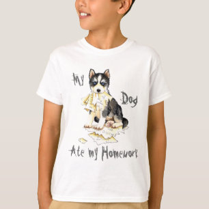 Camiseta Mi perro esquimal comió mi preparación