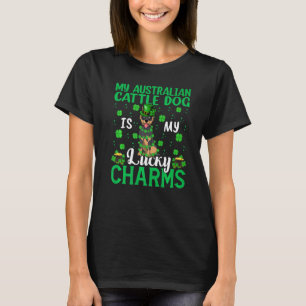 Camiseta Mi perro ganadero australiano es mi suerte St Pat