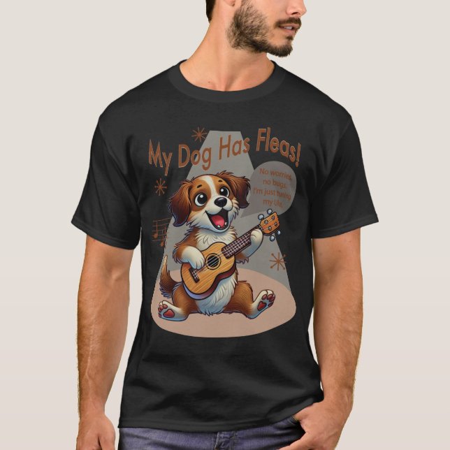 Camiseta Mi Perro Ha Huido De La Canción De Ajuste De Ukule (Anverso)