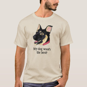 Camiseta Mi Perro Ladra Mejor   Cachorro Divertido de Pasto