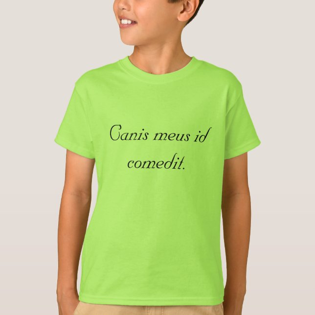 Camiseta ¡Mi perro lo comió! (Anverso)