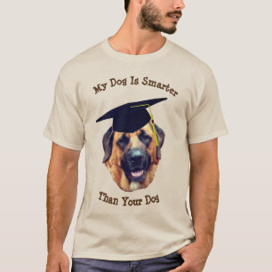 Camiseta Mi perro más inteligente que tu mastiff gracioso 