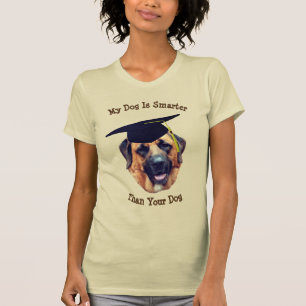 Camiseta Mi perro más inteligente que tu mastiff gracioso