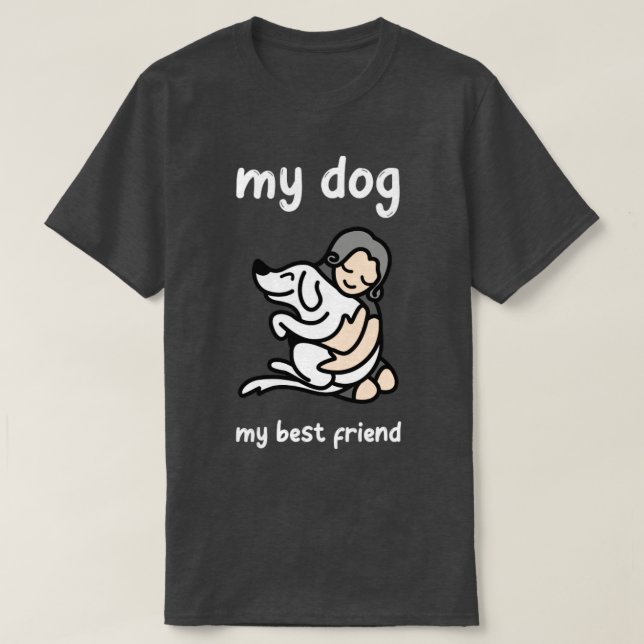 Camiseta Mi perro mi mejor amigo (Diseño del anverso)
