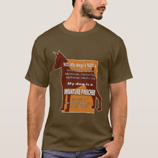 Camiseta ¡Mi perro no es un mini Dobie!