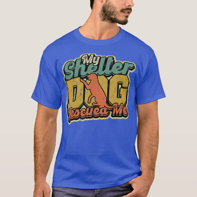 Camiseta Mi perro refugio me rescató - Entrenamiento y refu (Anverso)