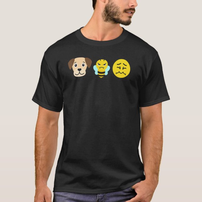 Camiseta Mi Perro Se Puso Sobre Una Bee Grimaculando Cara M (Anverso)