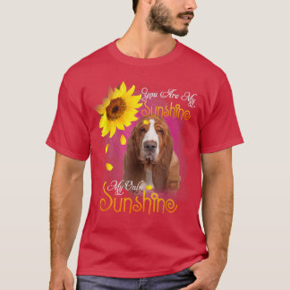 Camiseta Mi Perro Sunshine Basset Hound con girasoles 
