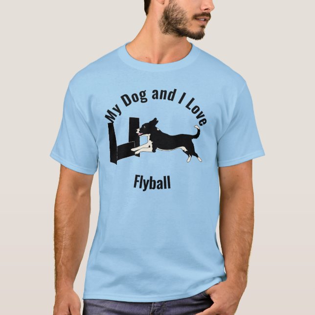Camiseta Mi perro y yo amamos la bola de nieve (Anverso)