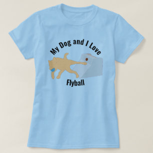 Camiseta Mi perro y yo amamos la caja de volantes