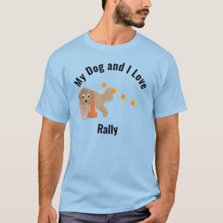 Camiseta Mi perro y yo amamos la manifestación Beardie Weav