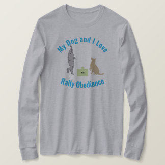 Camiseta Mi perro y yo amamos la sentada de la obdiencia en
