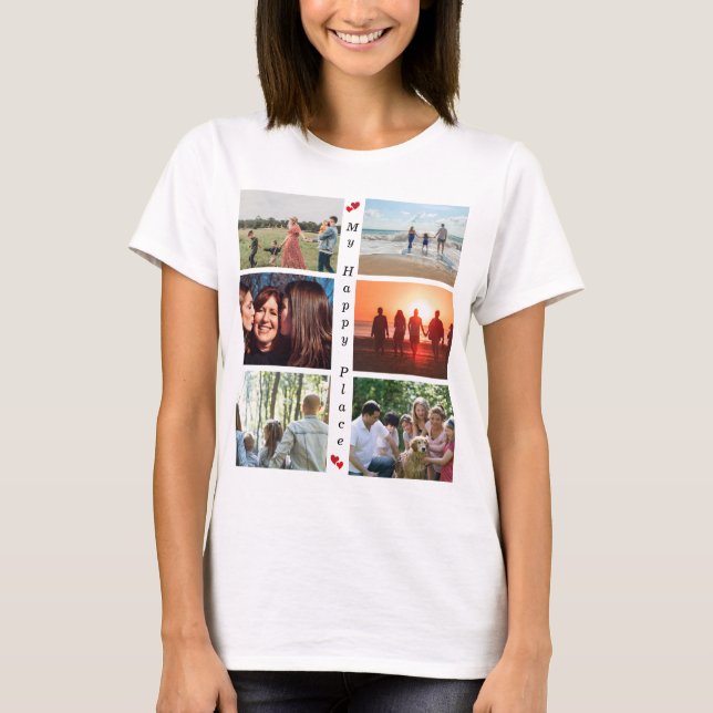 Camiseta Mi Personalizable Happy Place Foto 6 Imagen (Anverso)