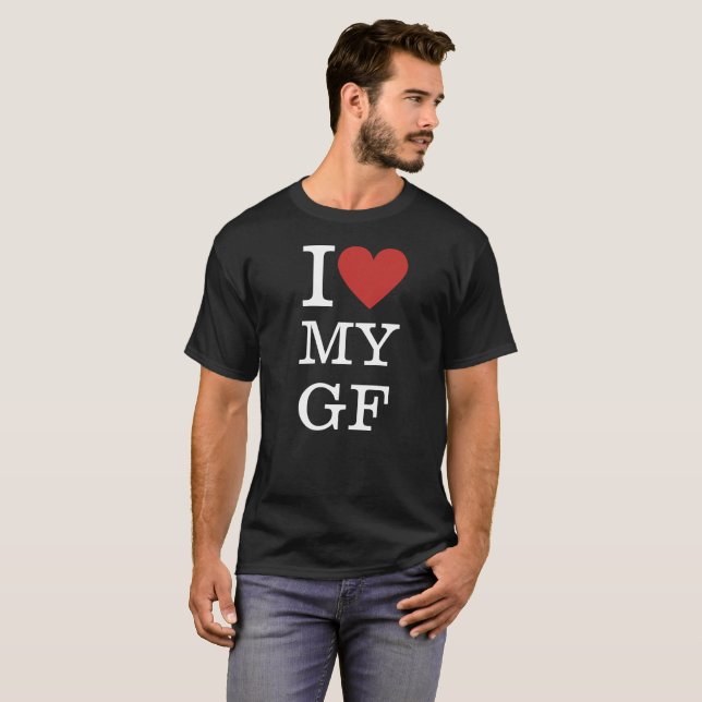 Camiseta ❤️ mi PERSONALIZADO de GF masculino (Anverso completo)